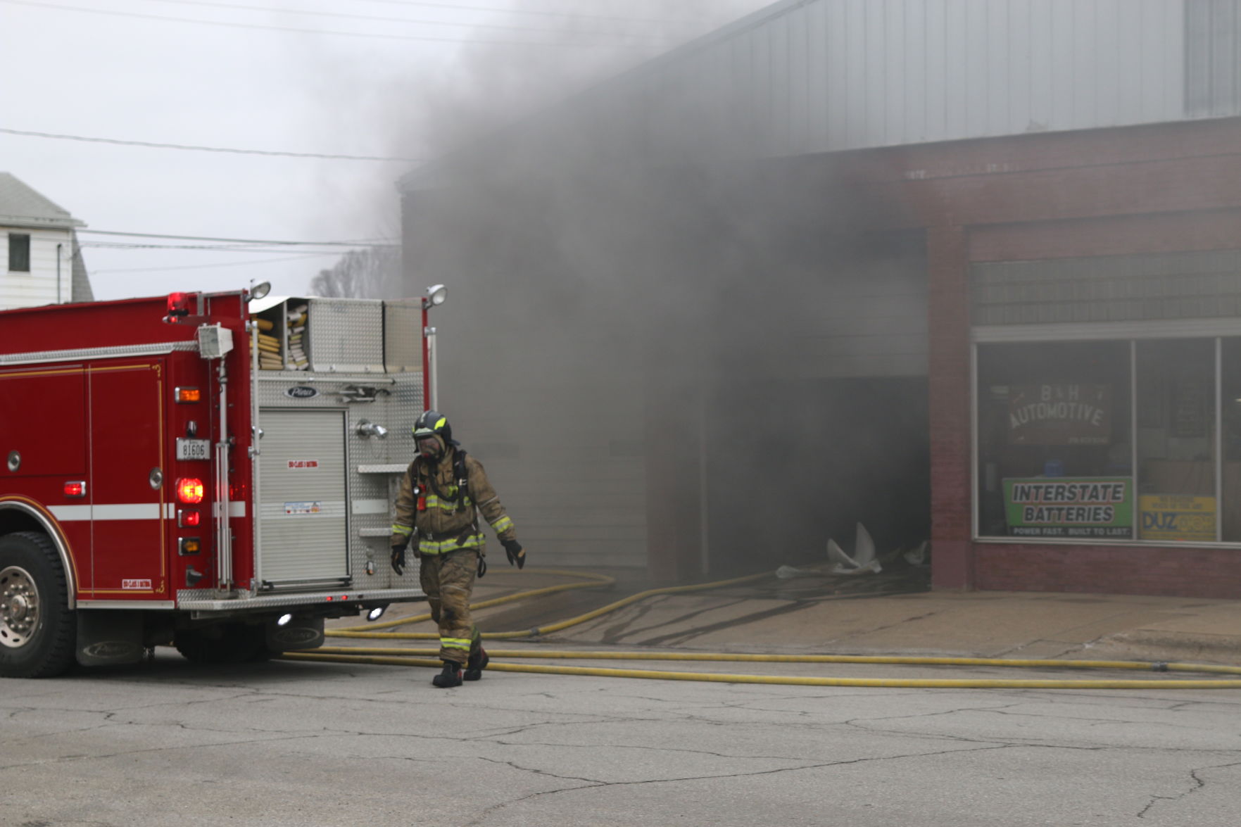 Fire at B&H Automotice